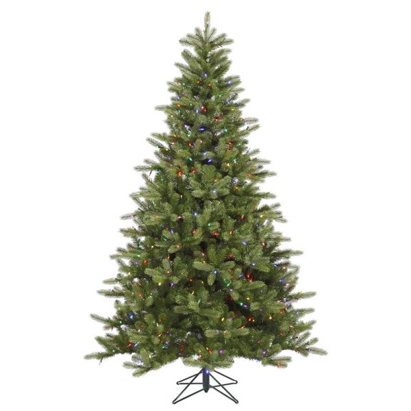 Vickerman 7.5Ft. Green 1402 Tips Christmas Tree 700 Multi-color LED Lights For Discount